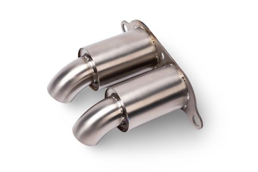 JCR Titanium Exhaust Tips Silenced Porsche GT3 GT3RS