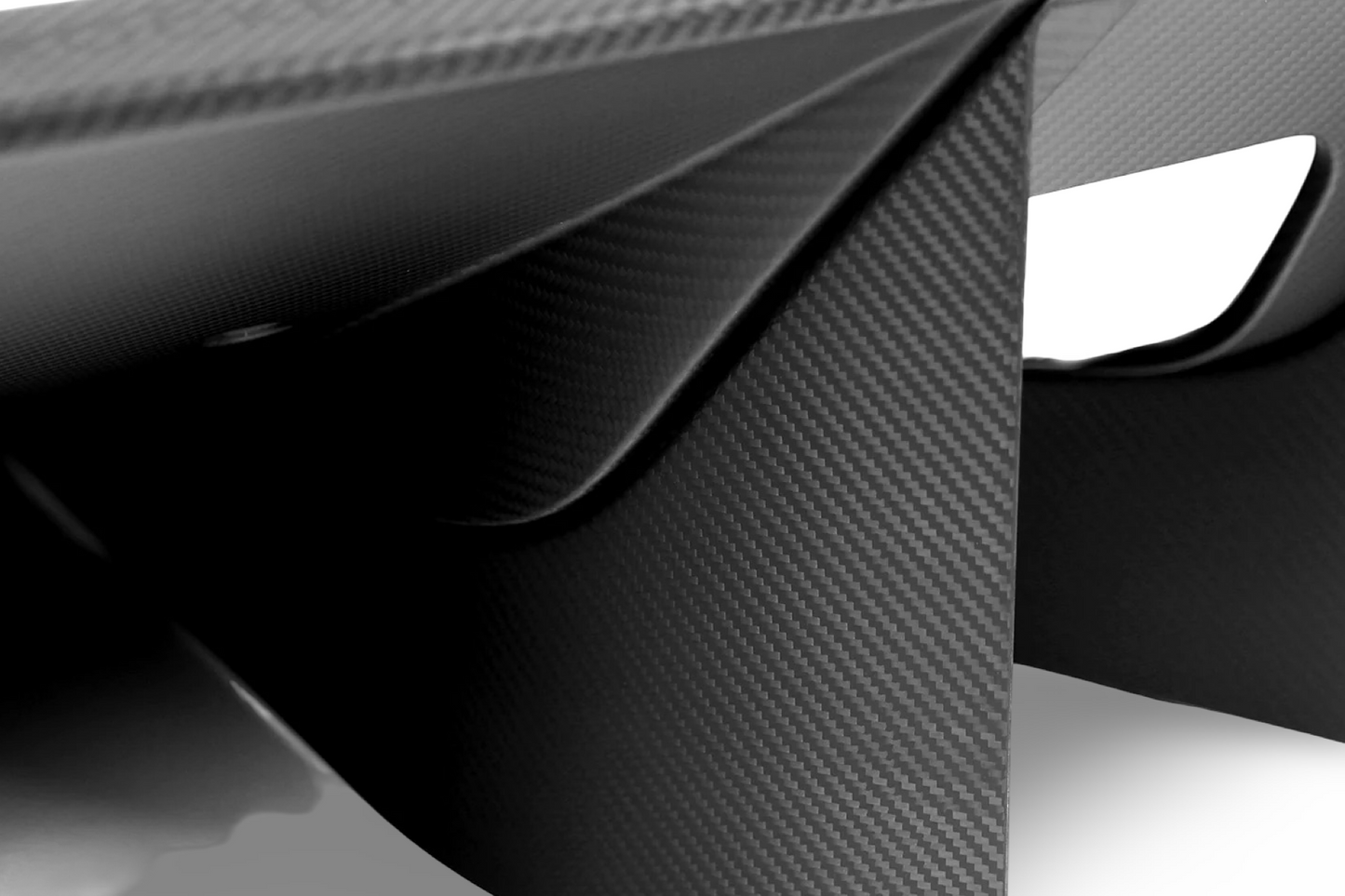 Silver Rocket Rear Diffuser Carbon Fiber Porsche 718 GT4RS