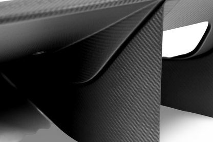 Silver Rocket Rear Diffuser Carbon Fiber Porsche 718 GT4RS