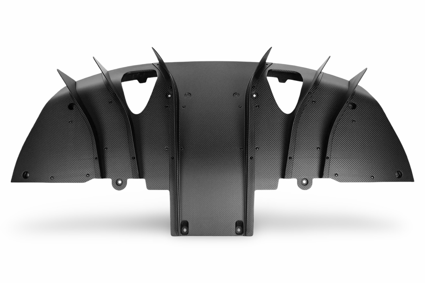 Silver Rocket Rear Diffuser Carbon Fiber Porsche 718 GT4RS