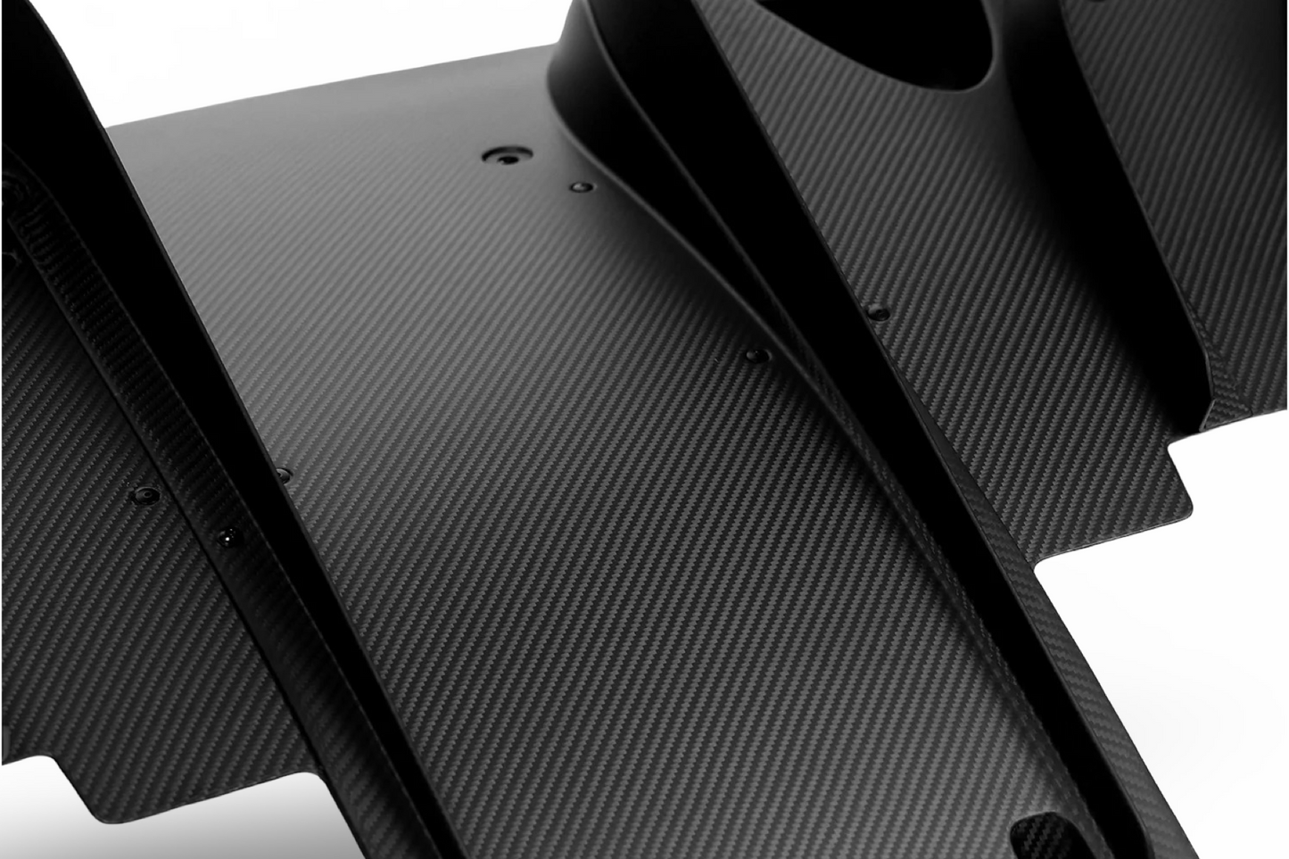 Silver Rocket Rear Diffuser Carbon Fiber Porsche 718 GT4RS
